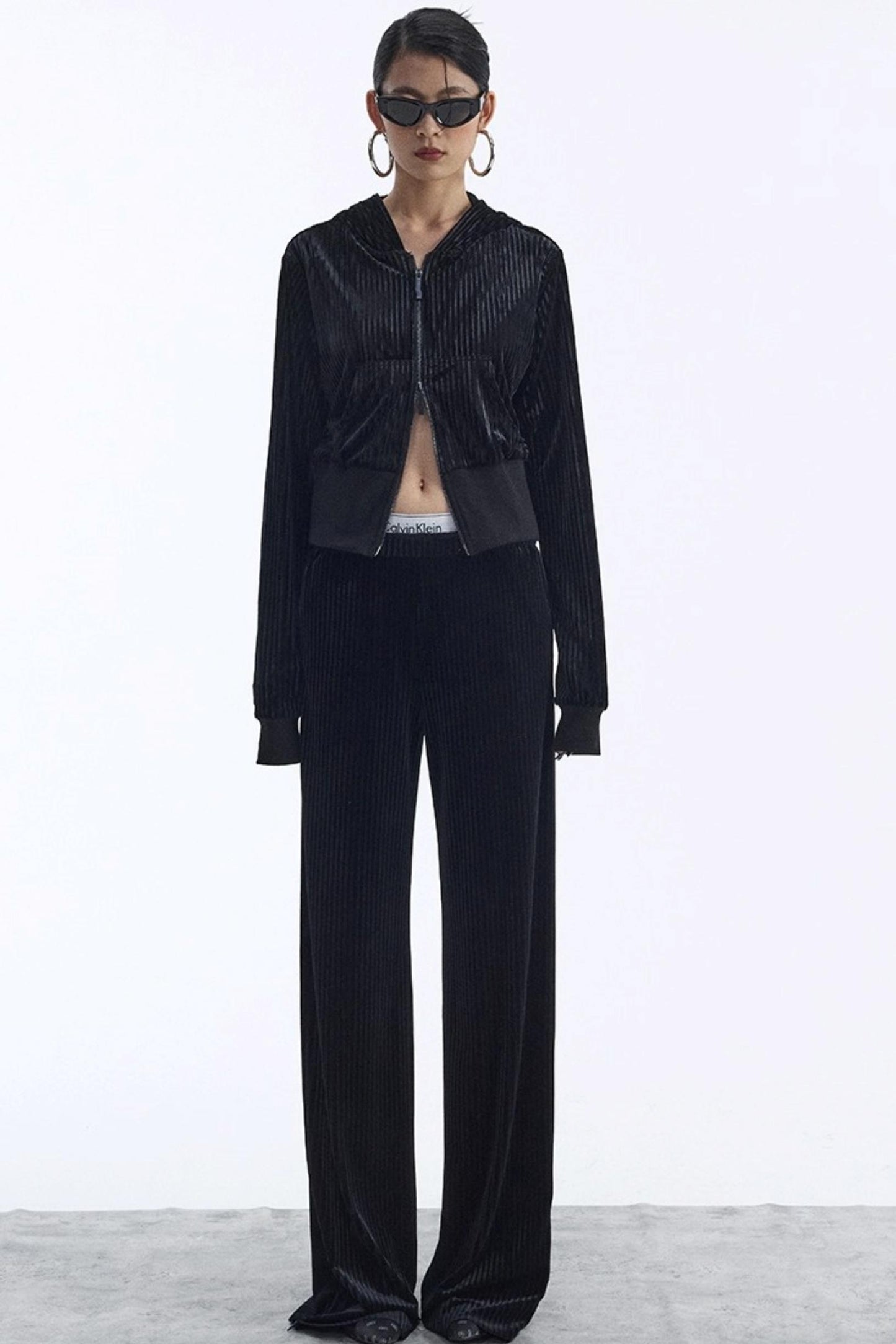 Winter Velour Hooded Top Set-Up