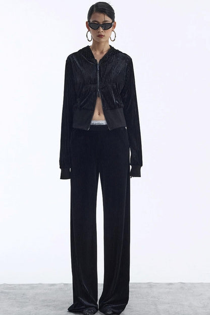 Winter Velour Hooded Top Set-Up