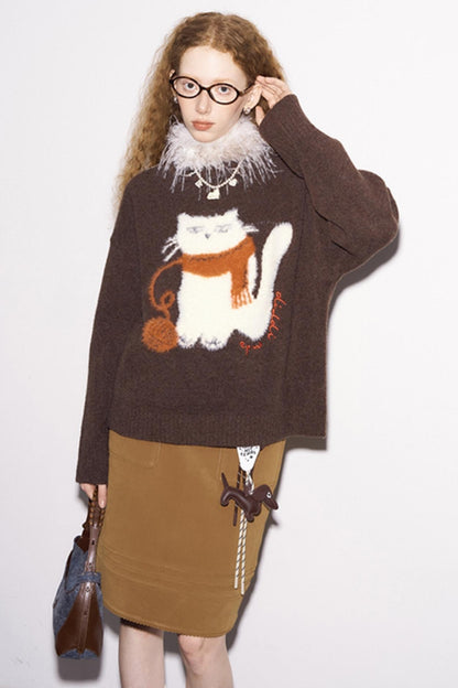 Winter Straight Leather Skirt