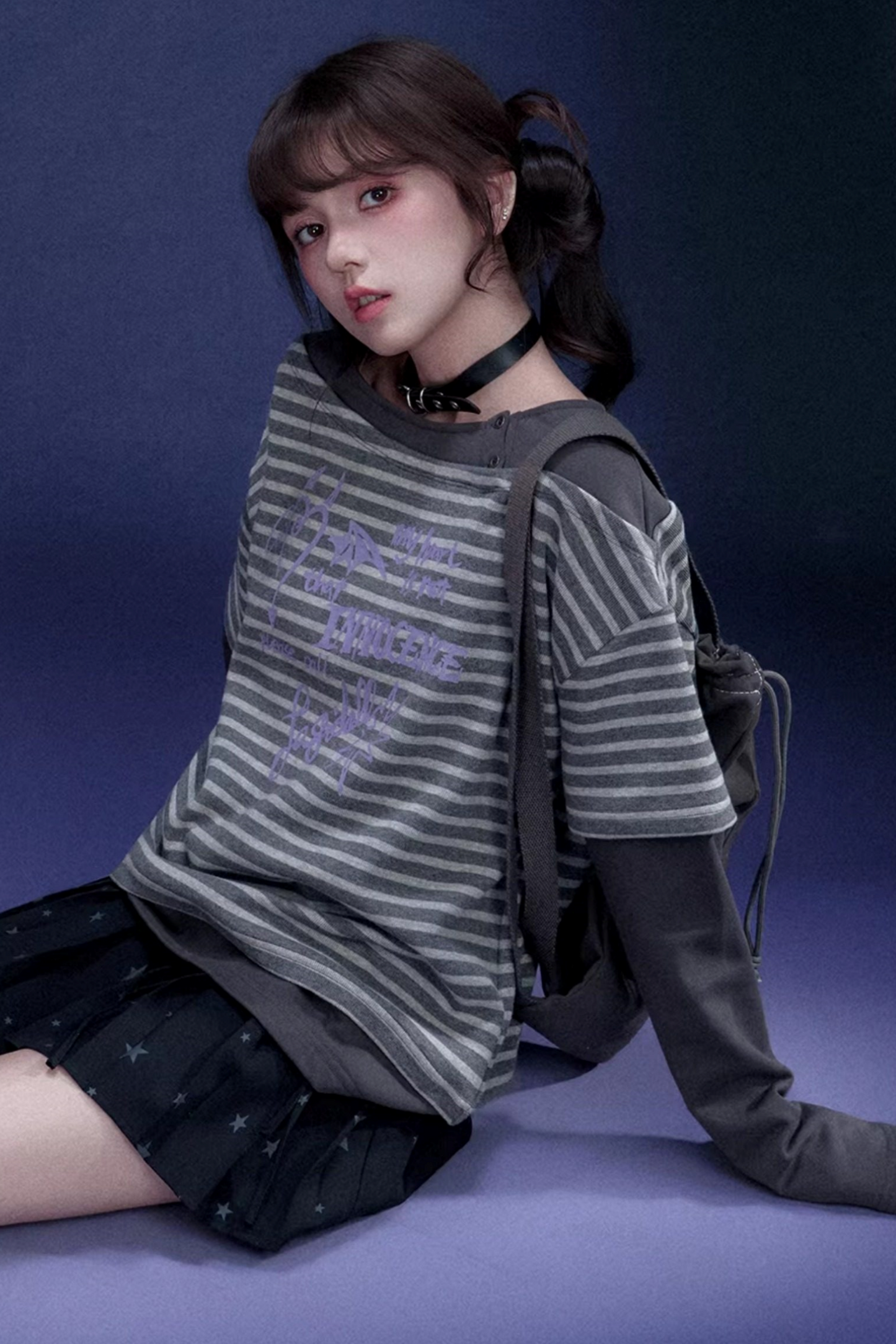 Striped Graffiti Spring Top