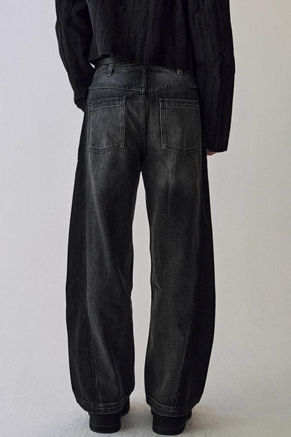 Gray Cat Whiskers Washed Jeans