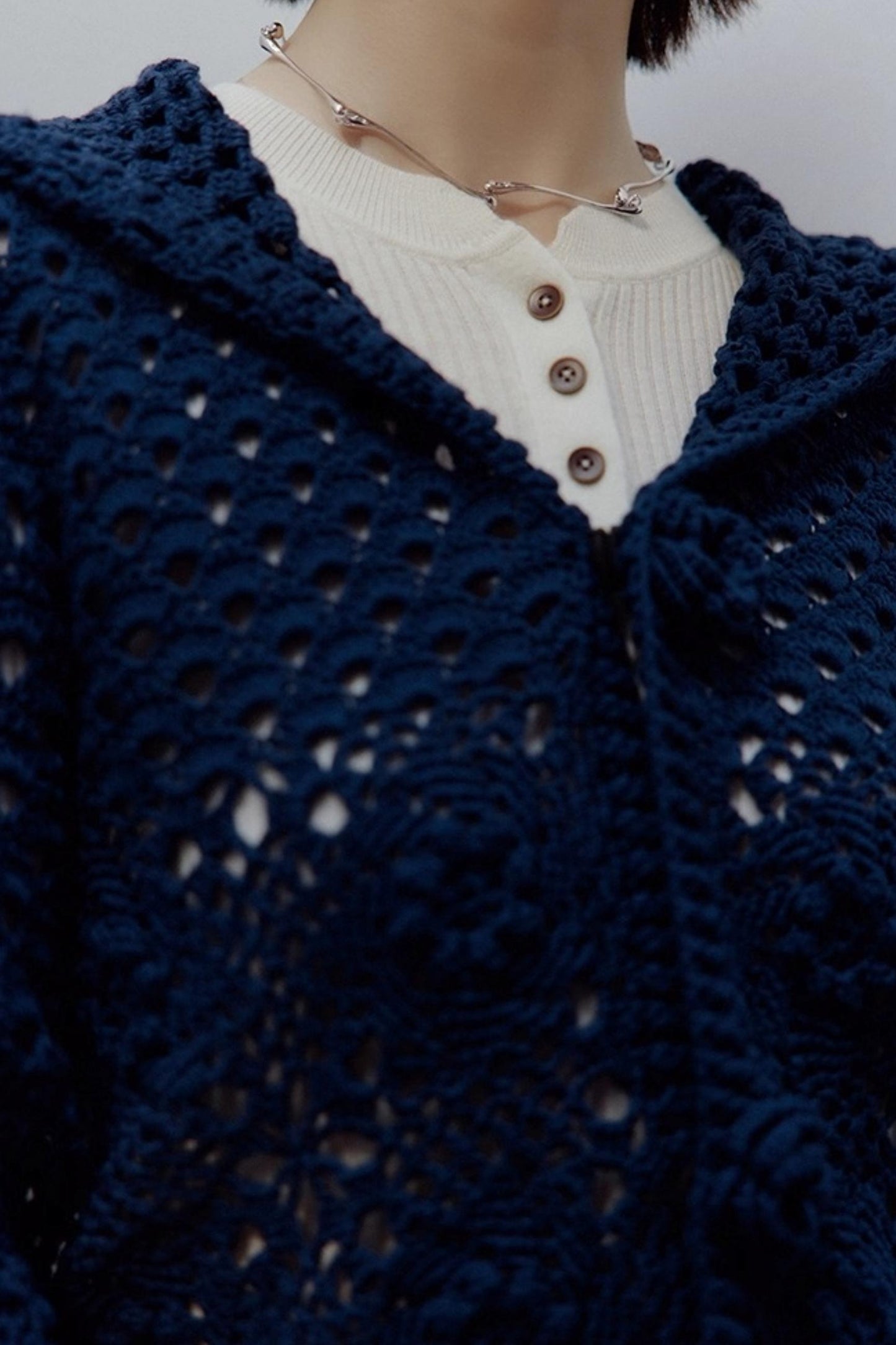 Midnight Rose Knitted Cardigan