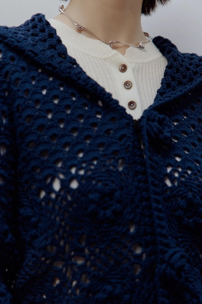 Midnight Rose Knitted Cardigan