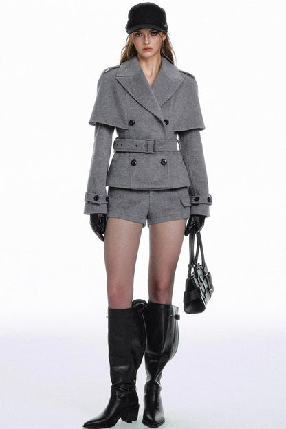 British Woolen Jacket With Shorts Set-Up