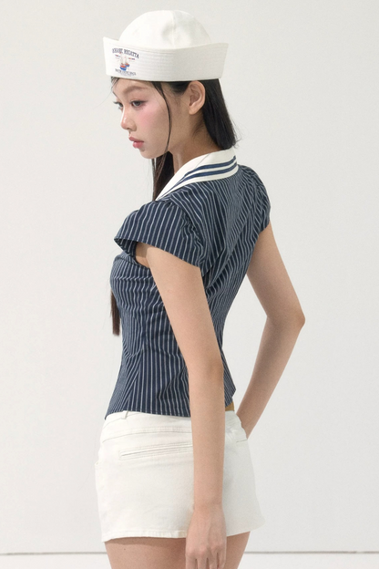 Vintage Flutter Sleeve Blouse