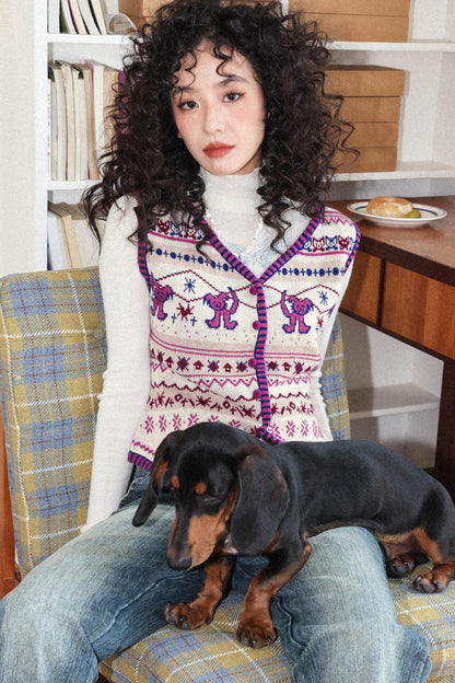 Rebellious Merino Wool Knitted Vest