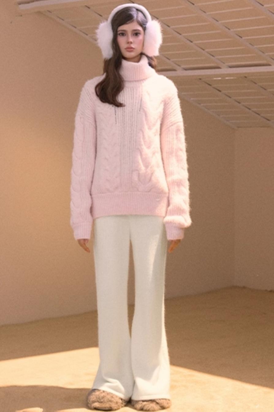 Vintage College Cable Knit Sweater