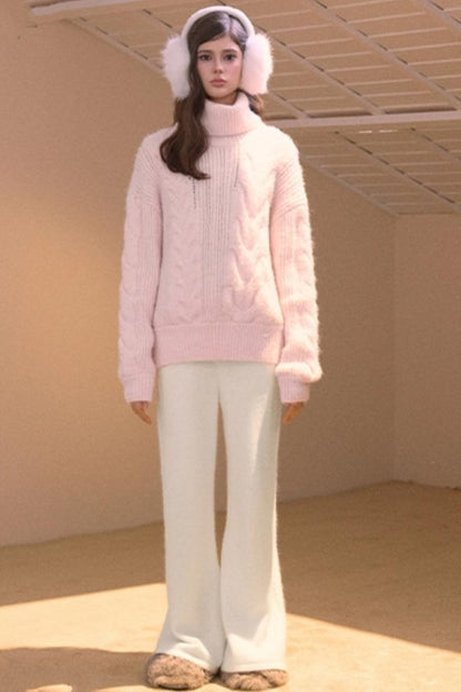 Vintage College Cable Knit Sweater