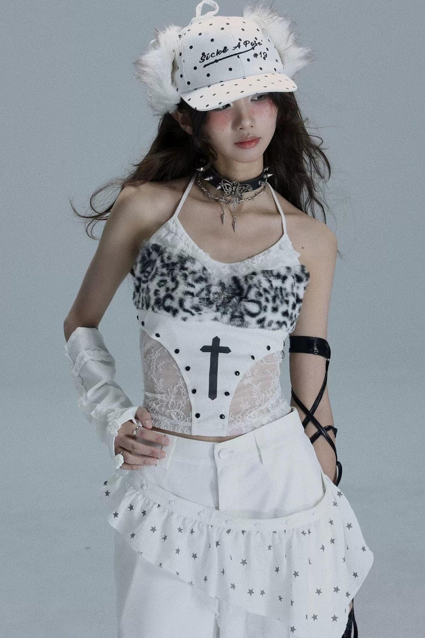 Gothic Lace Patchwork Tank Top