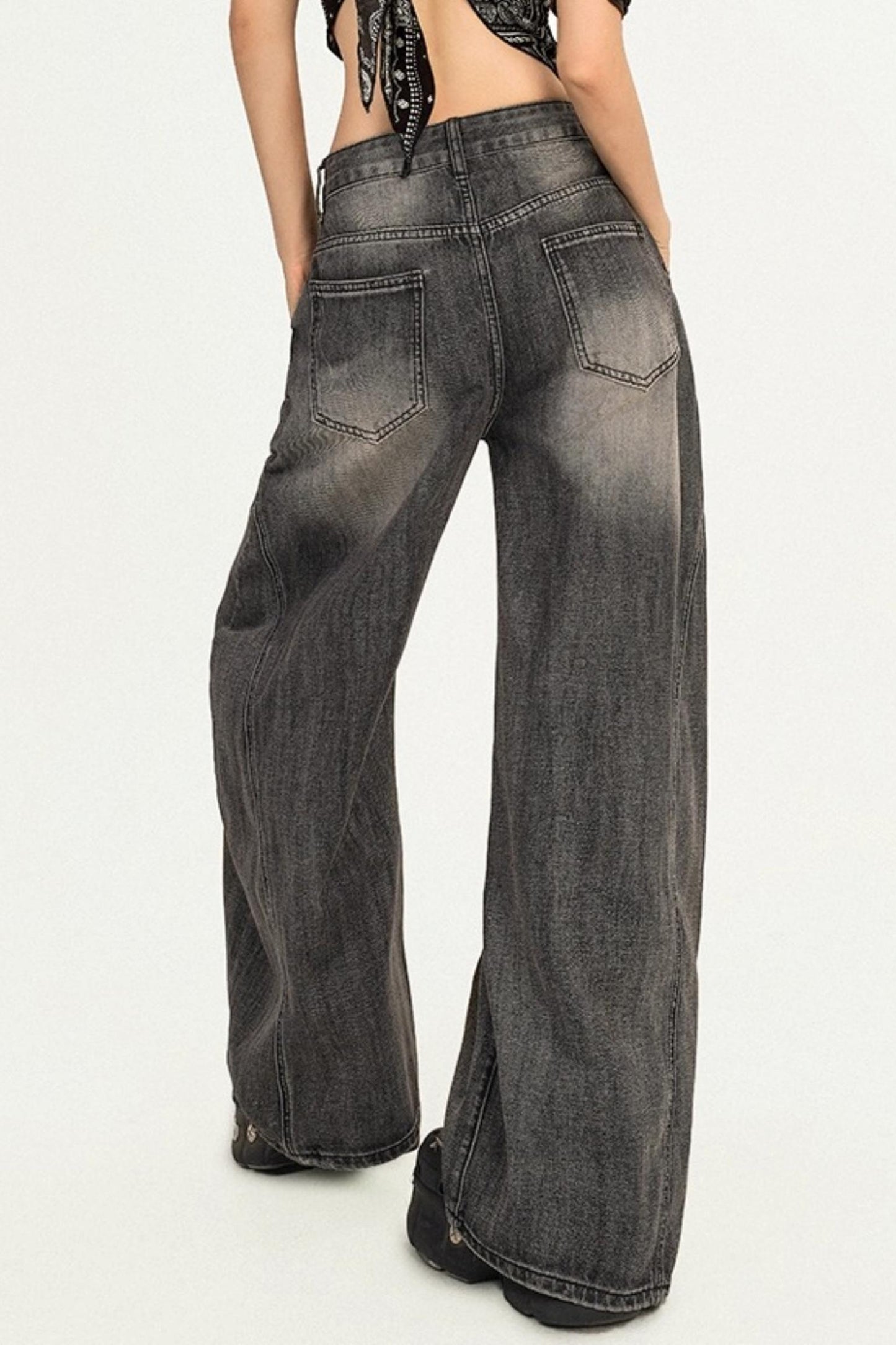 Cool American Punk Loose Jeans