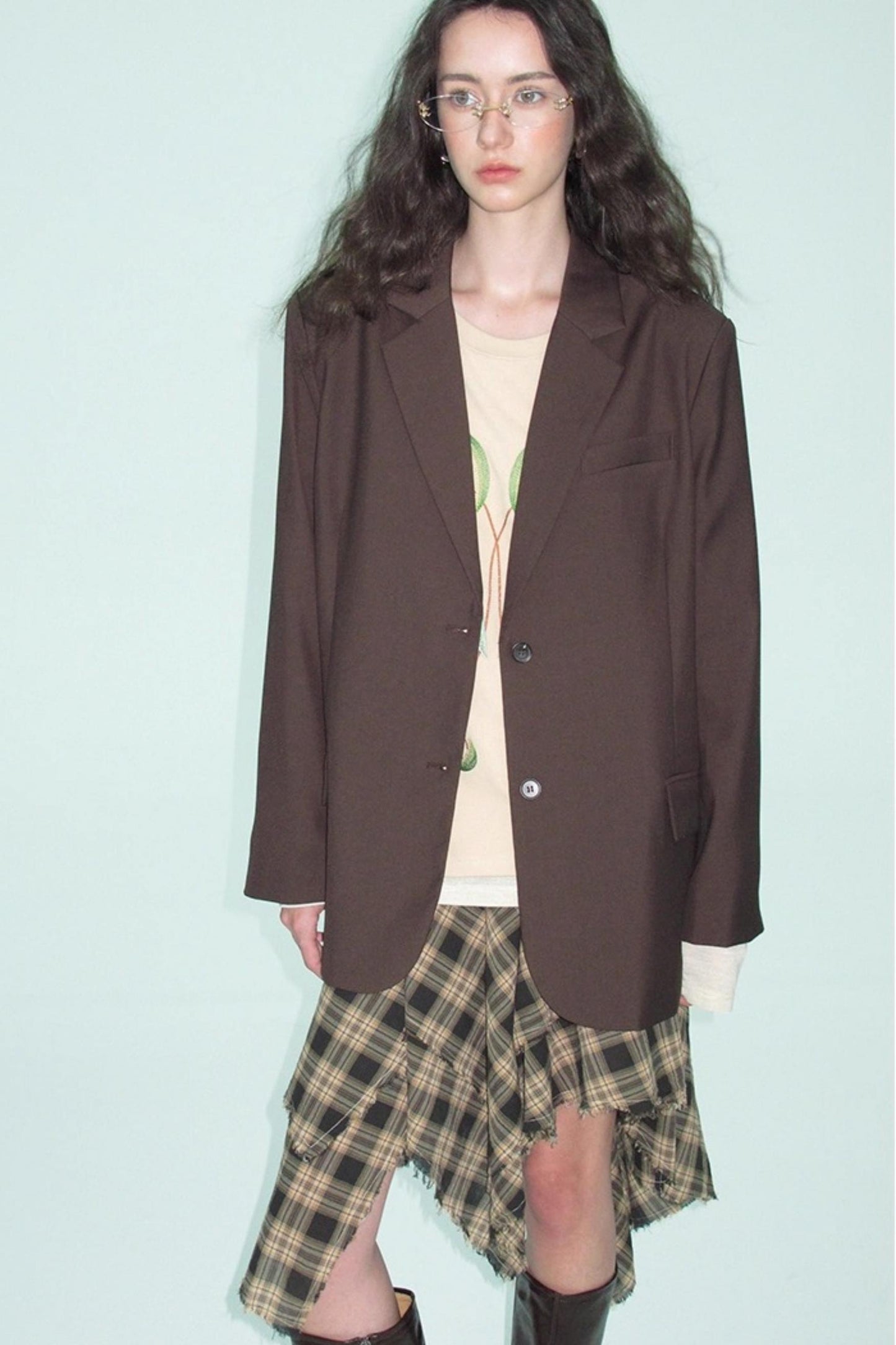 Vintage Autumn Shoulder Pad Blazer