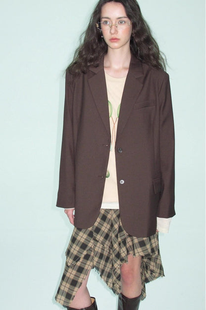 Vintage Autumn Shoulder Pad Blazer