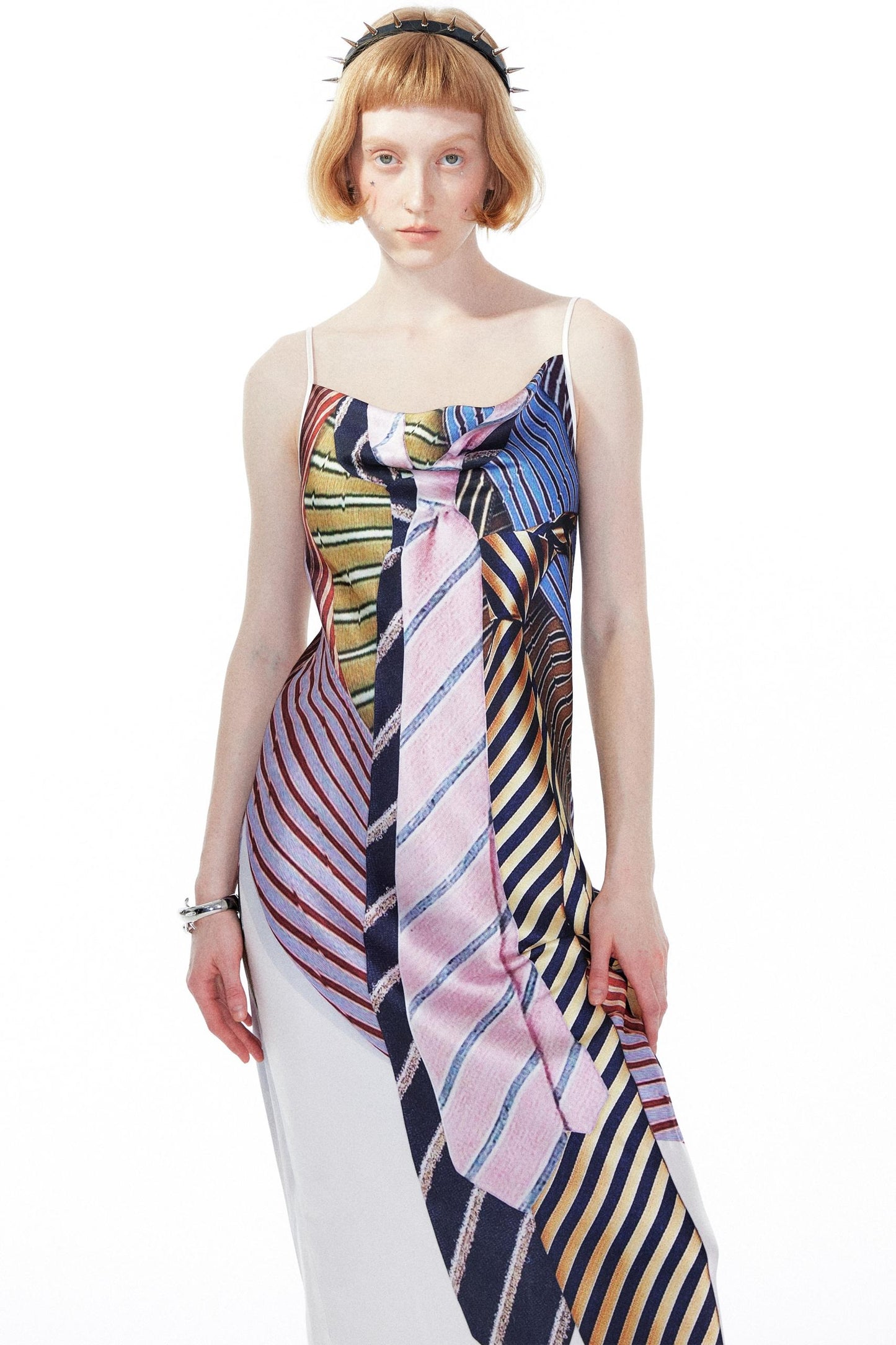 Printed Halter Swing Dress
