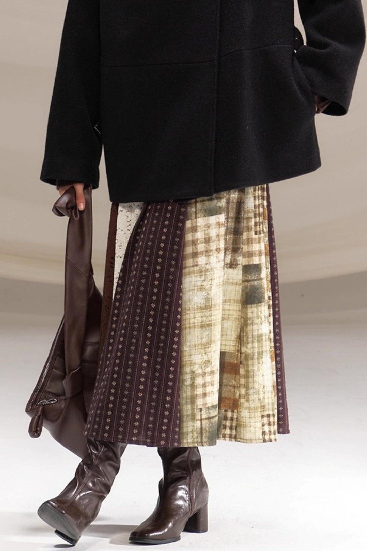 Poetry in the Mist Plaid Skirt