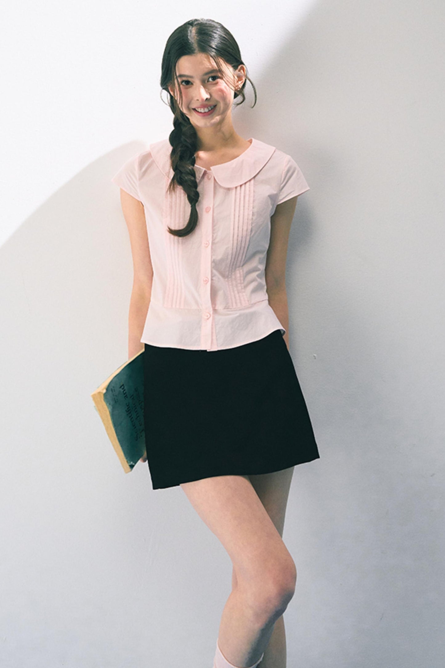 Pink Peter Pan Collar Shirt