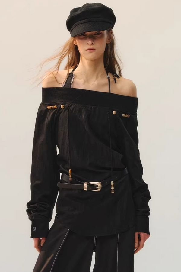 Vintage Beaded Patchwork Blouse