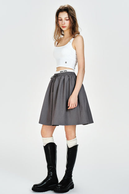 Color Collision Suit Skirt