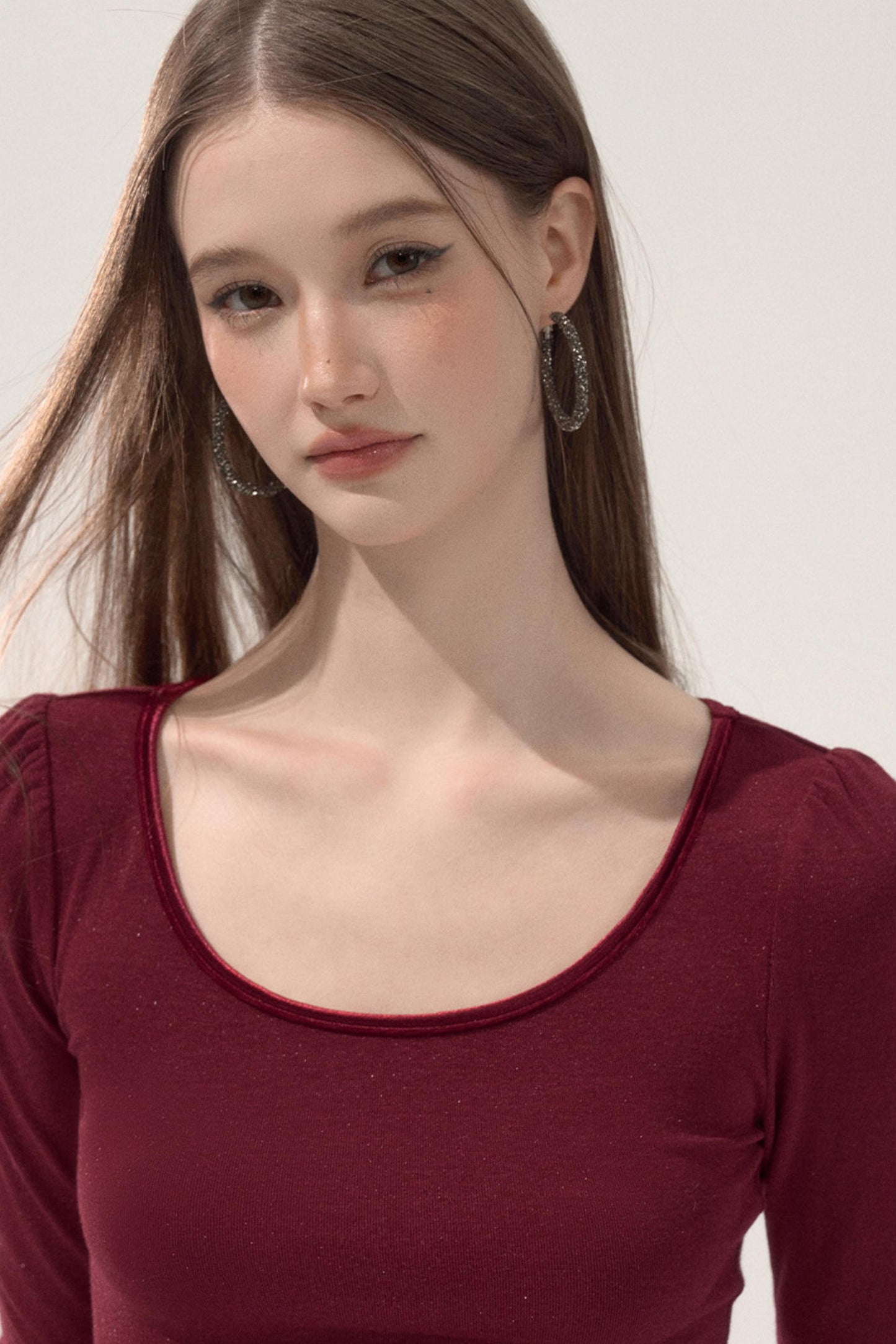 Ruffled Elastic Slim Dress