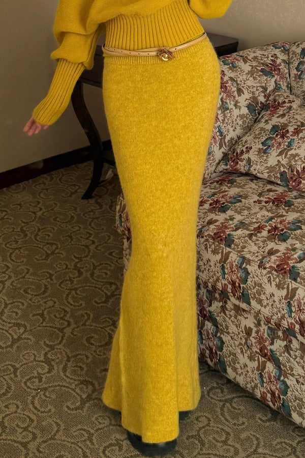 Elegance Fishtail Knitted Bustier Skirt