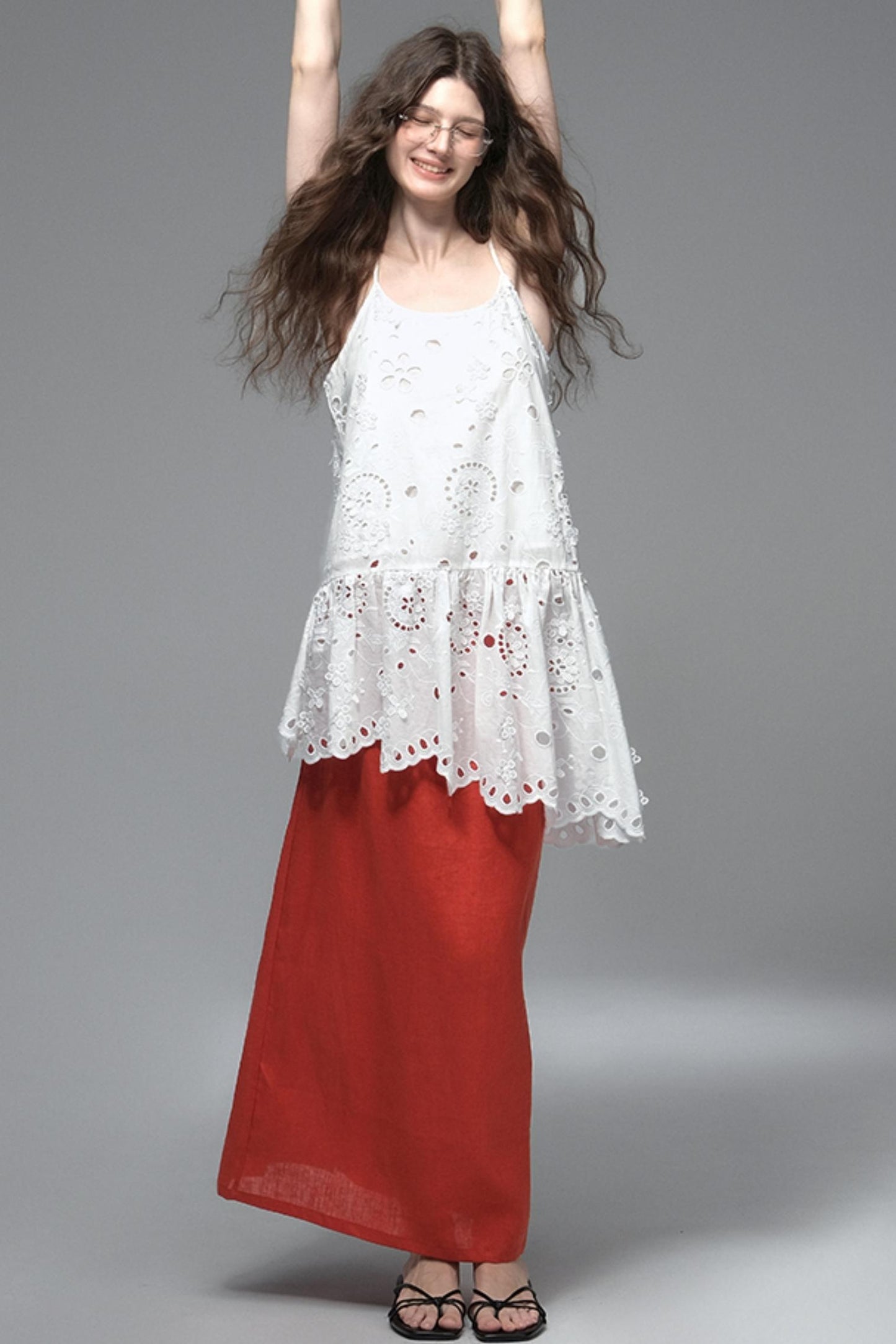 High Saturation Linen Skirt