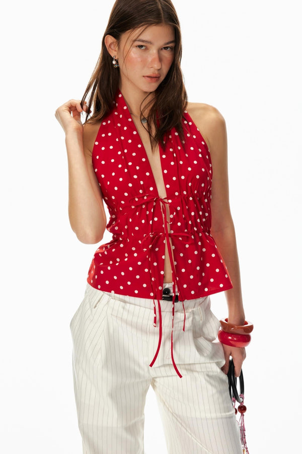 Dot Halter Vest