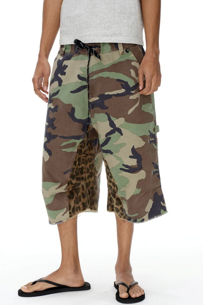 Patchwork Camouflage Shorts