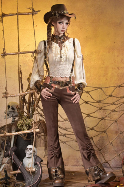 Steampunk Knitted Lace Top