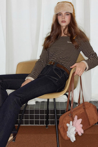 Knitted Crew Neck T-shirt