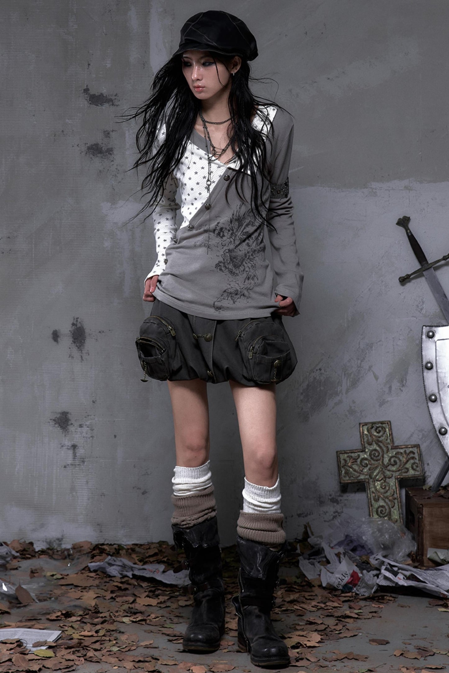 Vintage Striped Knitted Top