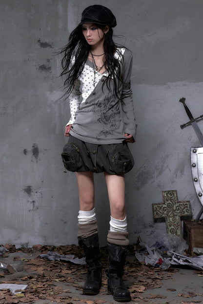 Vintage Striped Knitted Top