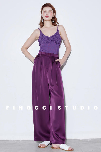 Breeze Pleat Wide-Leg Pants