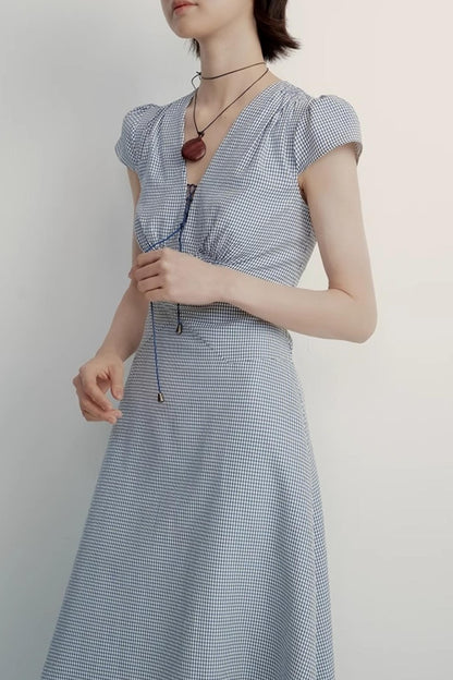 Chic Cotton V-Neck Dress