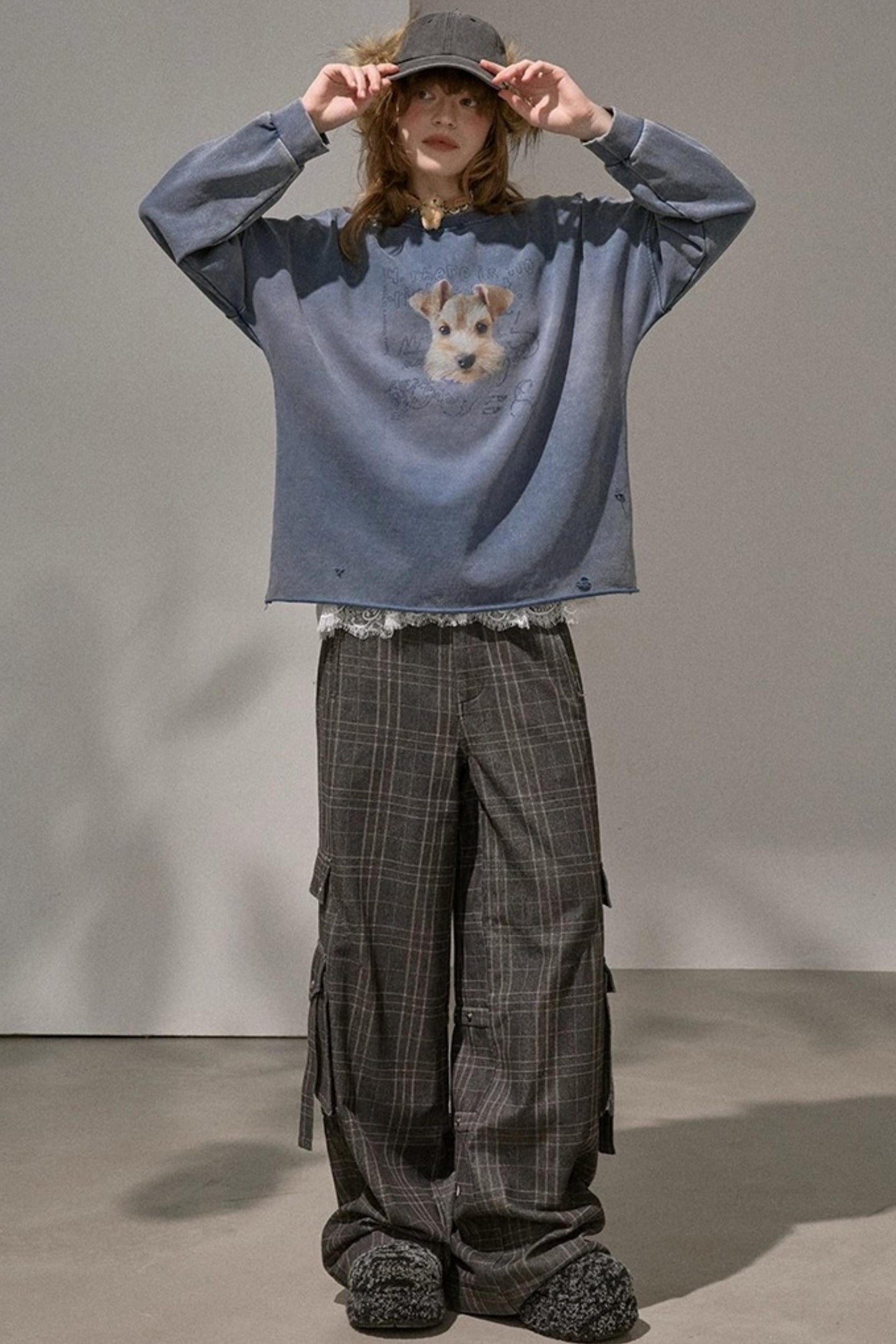 Lazy Vintage Style Pullover Sweatshirt