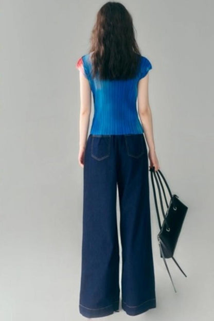 Goldfish Retro Pleated Top