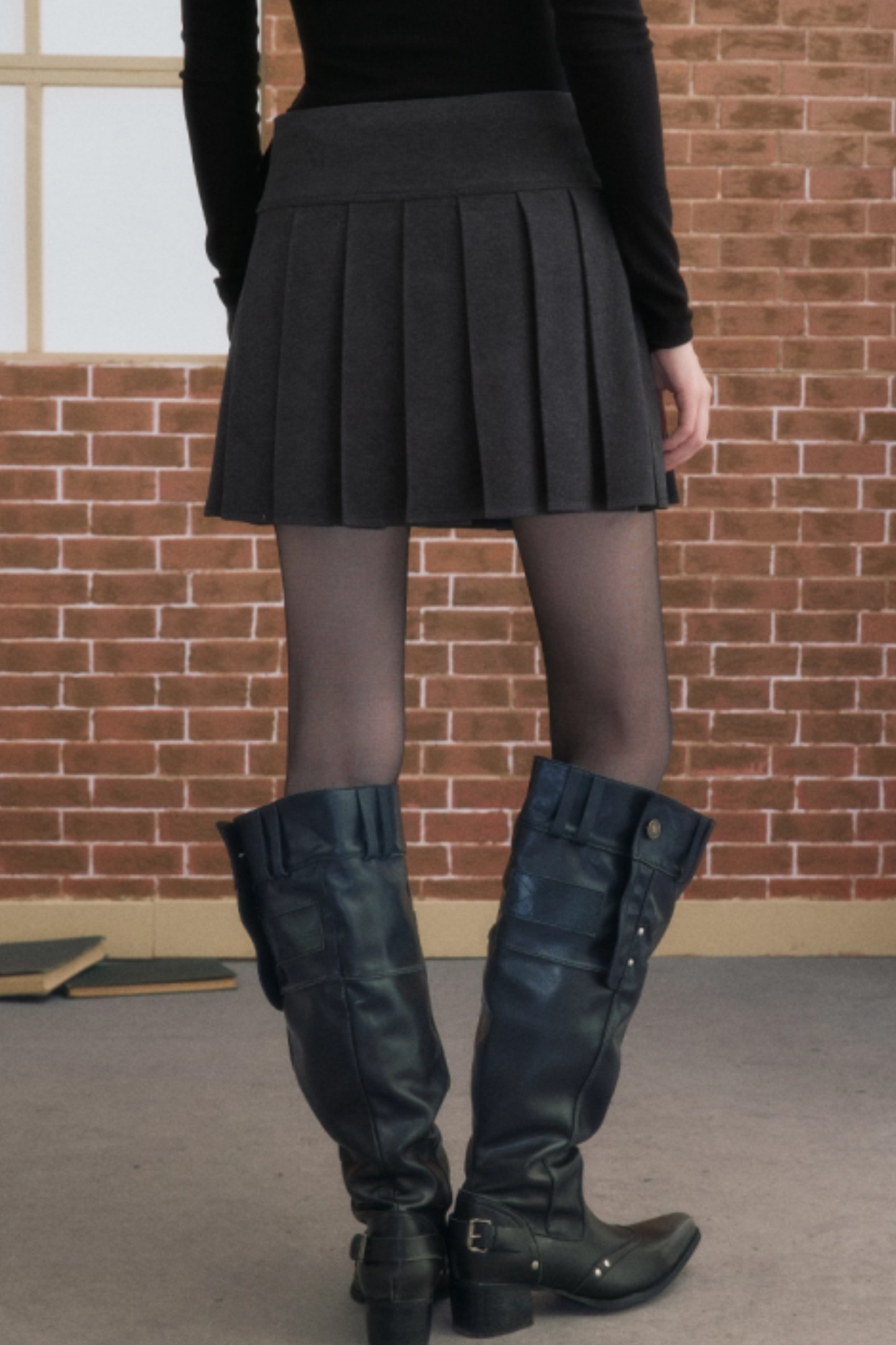 Winter Pleated Short Skirt