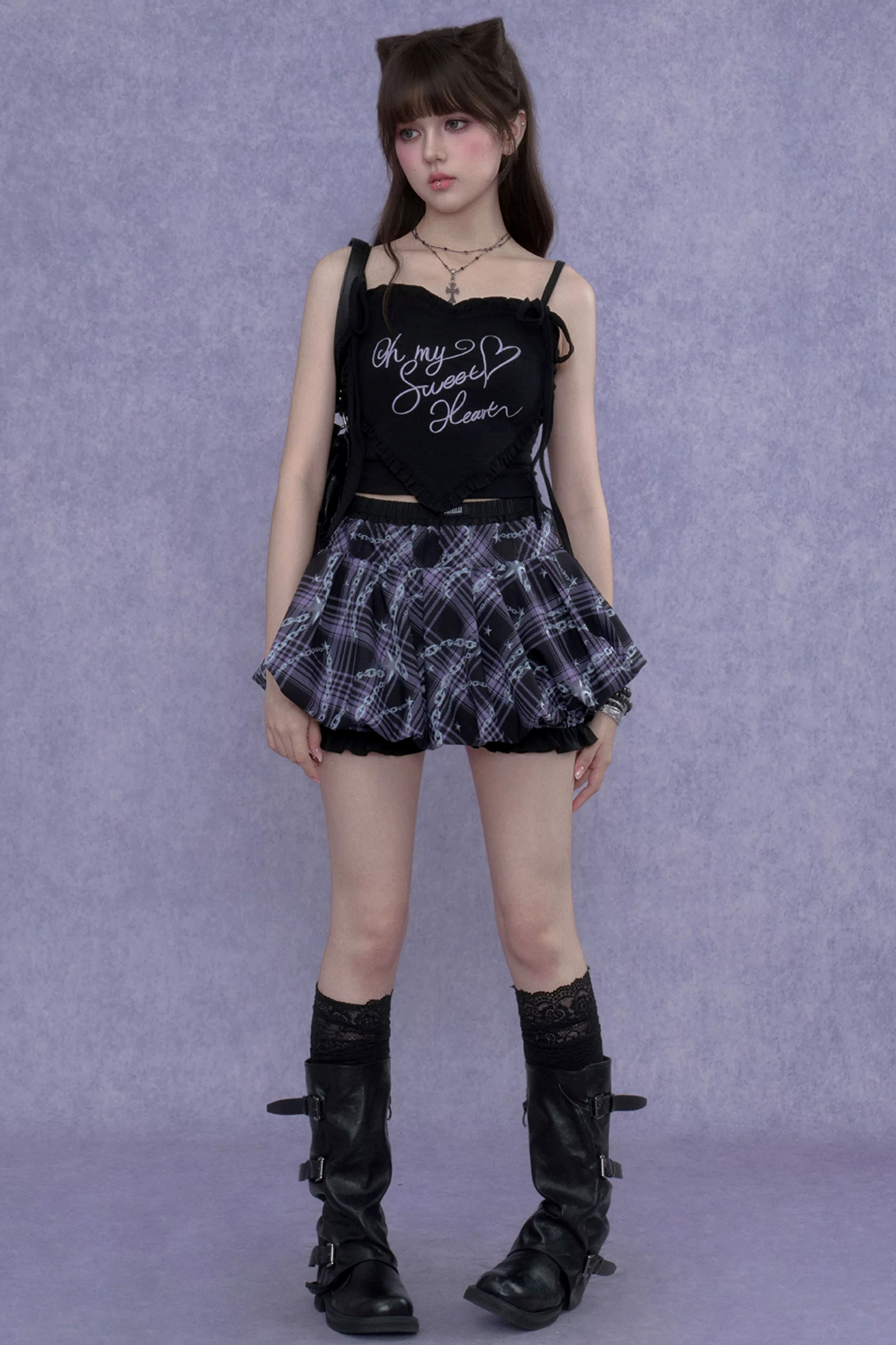 Lila Sternketten-Bloomer-Rock