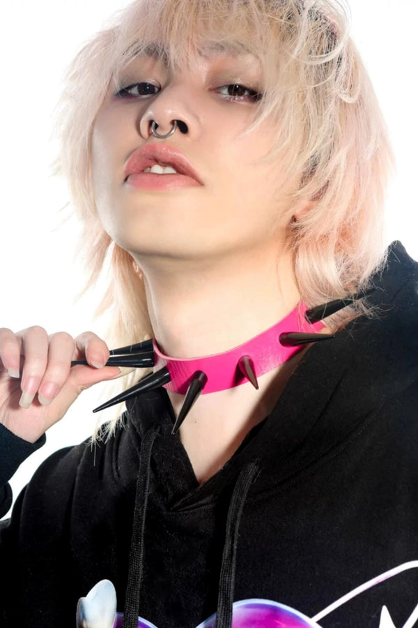 Colorful Rivet Choker