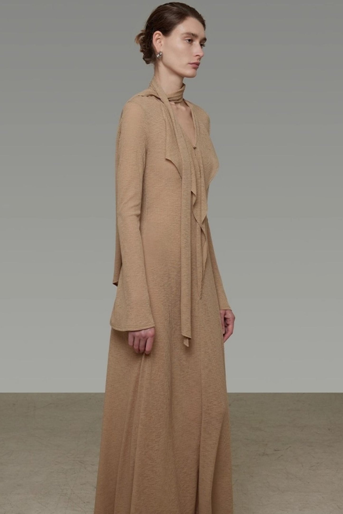 Streamer V-Neck Dress