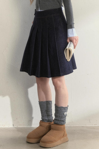 Retro Dot Denim Jacket Set-Up