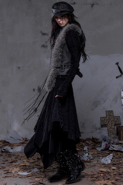 Wasteland Punk Fur Vest