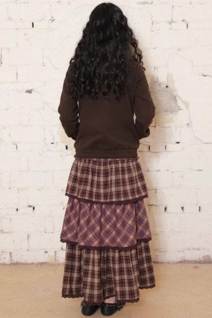 Caramel Hazelnut Lace Skirt