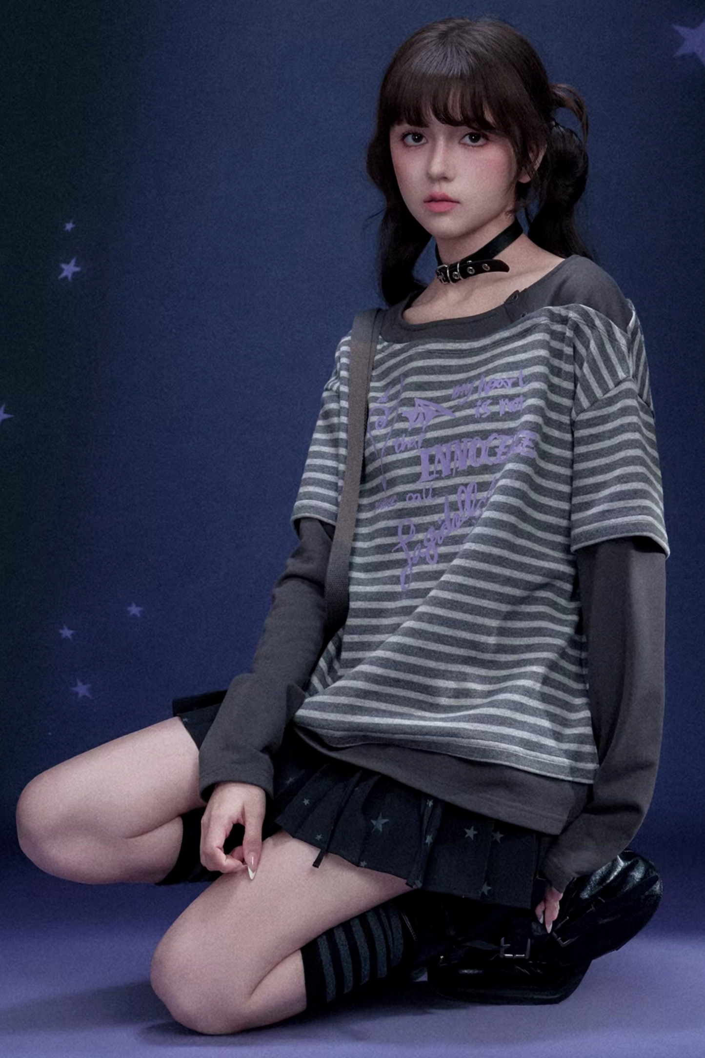 Striped Graffiti Spring Top