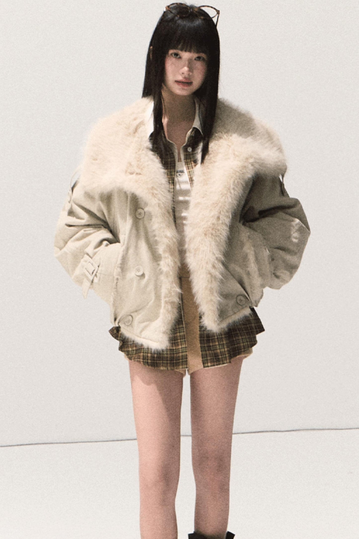 Vintage Striped Texture Two-Piece Shirt