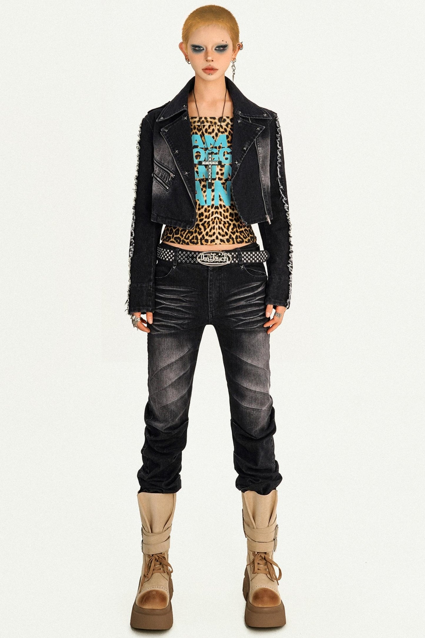 Molly Retro Spice Denim Short Jacket