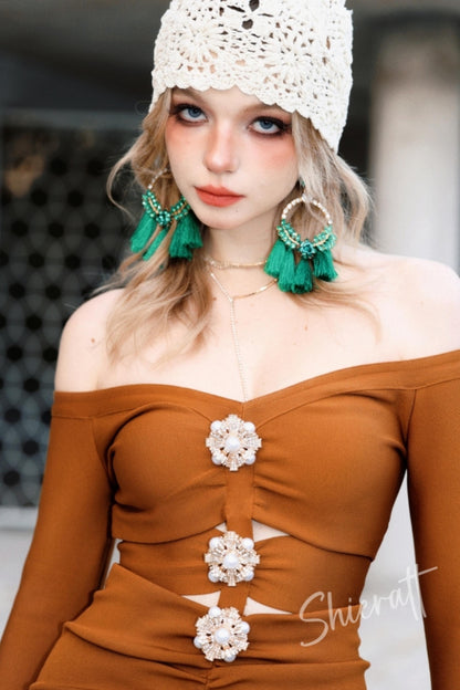 City Rhinestone Knit Dress