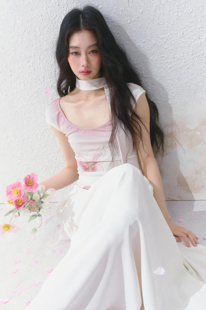 Elegance Tantalum Print Dress