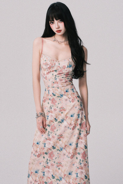 Dreamy Floral Halter Dress