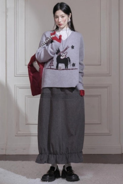 Soft Mist Purple Wool Sweater