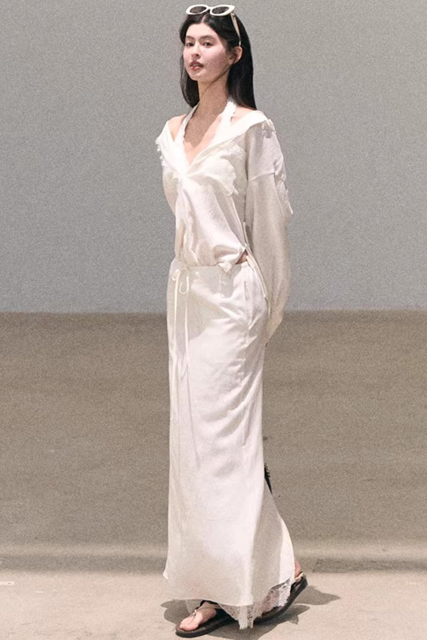 Lace-Trimmed Halter Neck Camisole