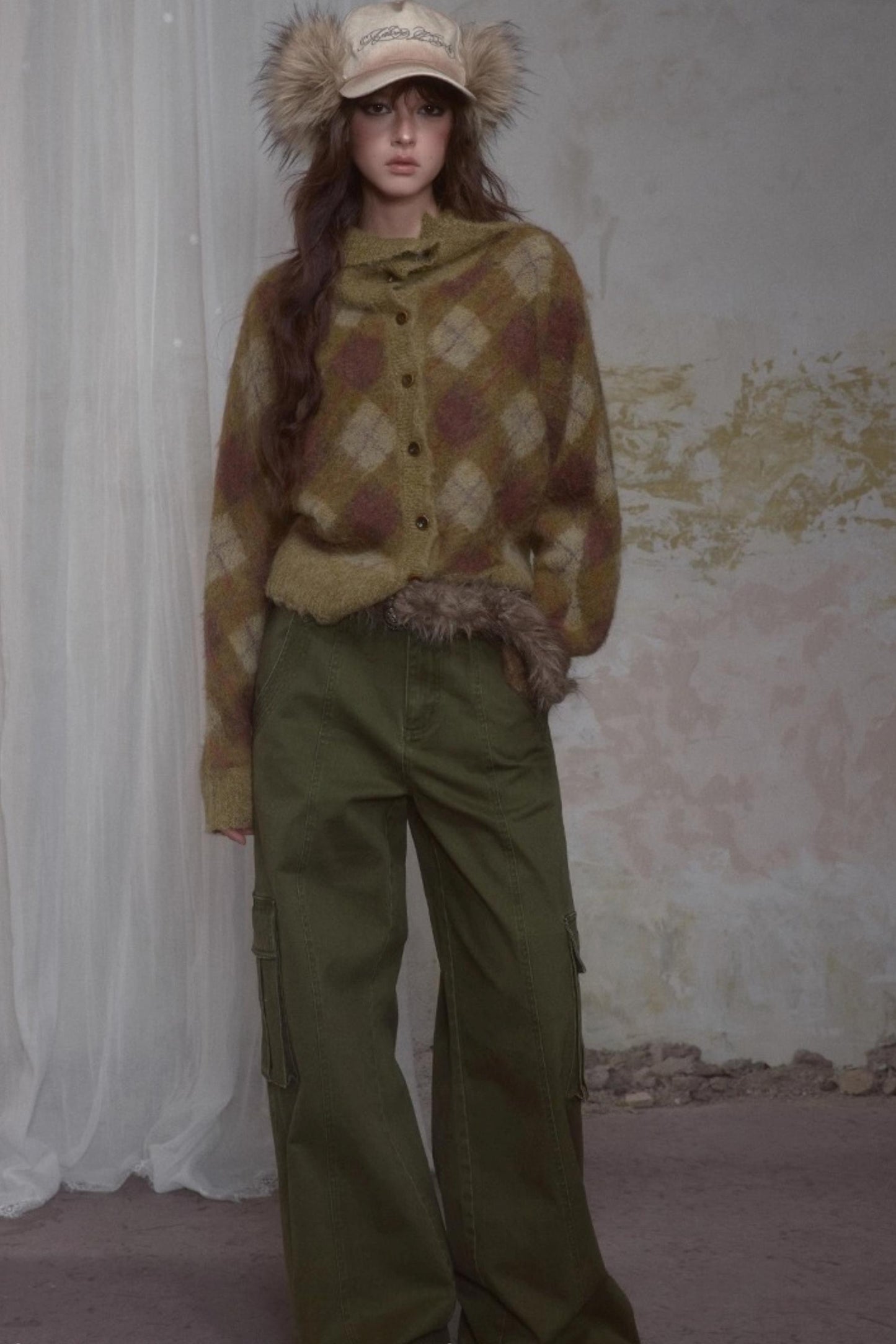 Cool Military Green Cargo Jeans